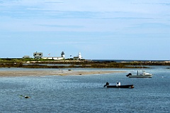 Goat Island Lighthouse Rests About a Mile Offshore in Maine